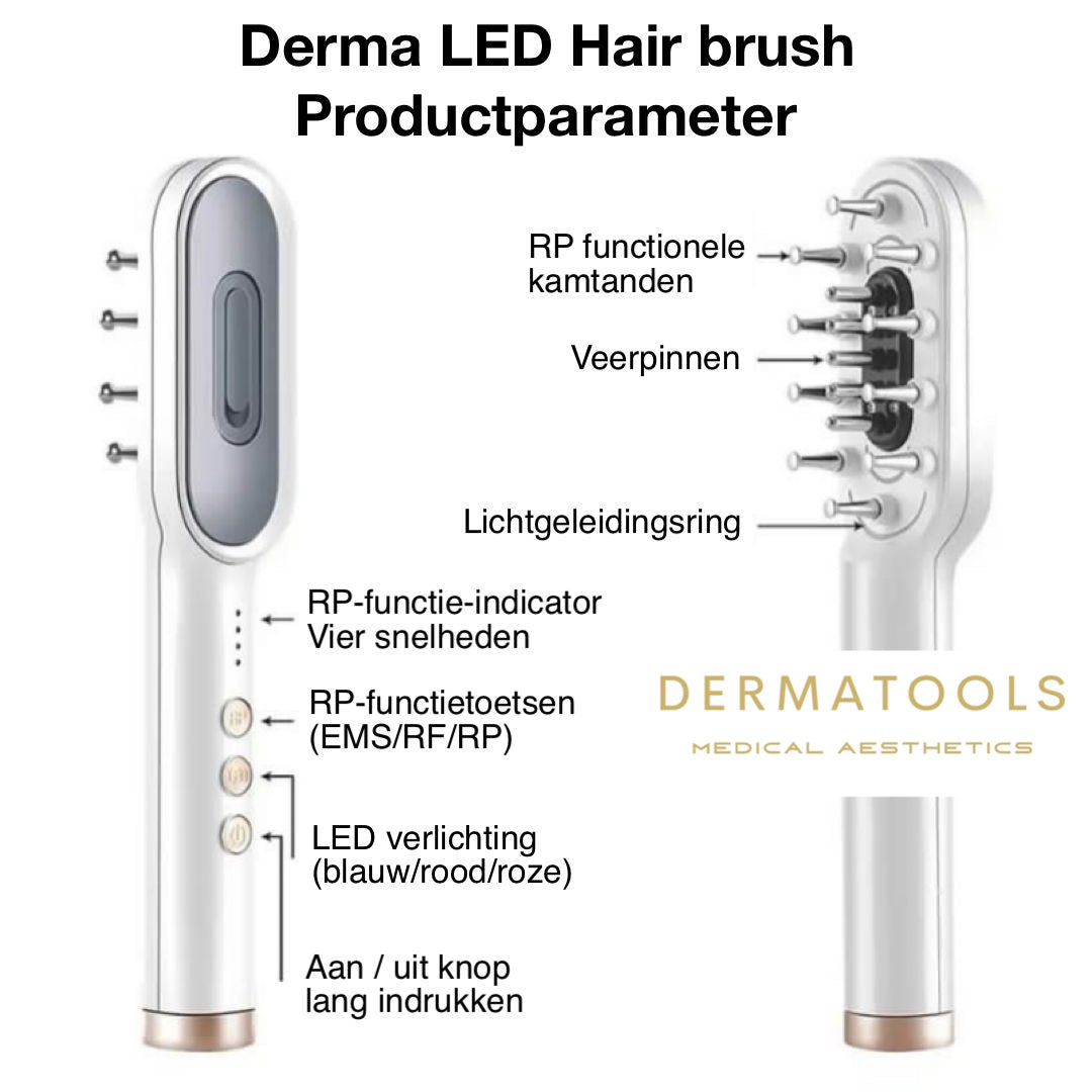 Derma LED Haar borstel