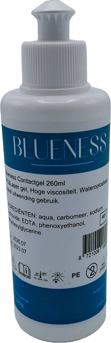 Blueness contactgel 260ml.