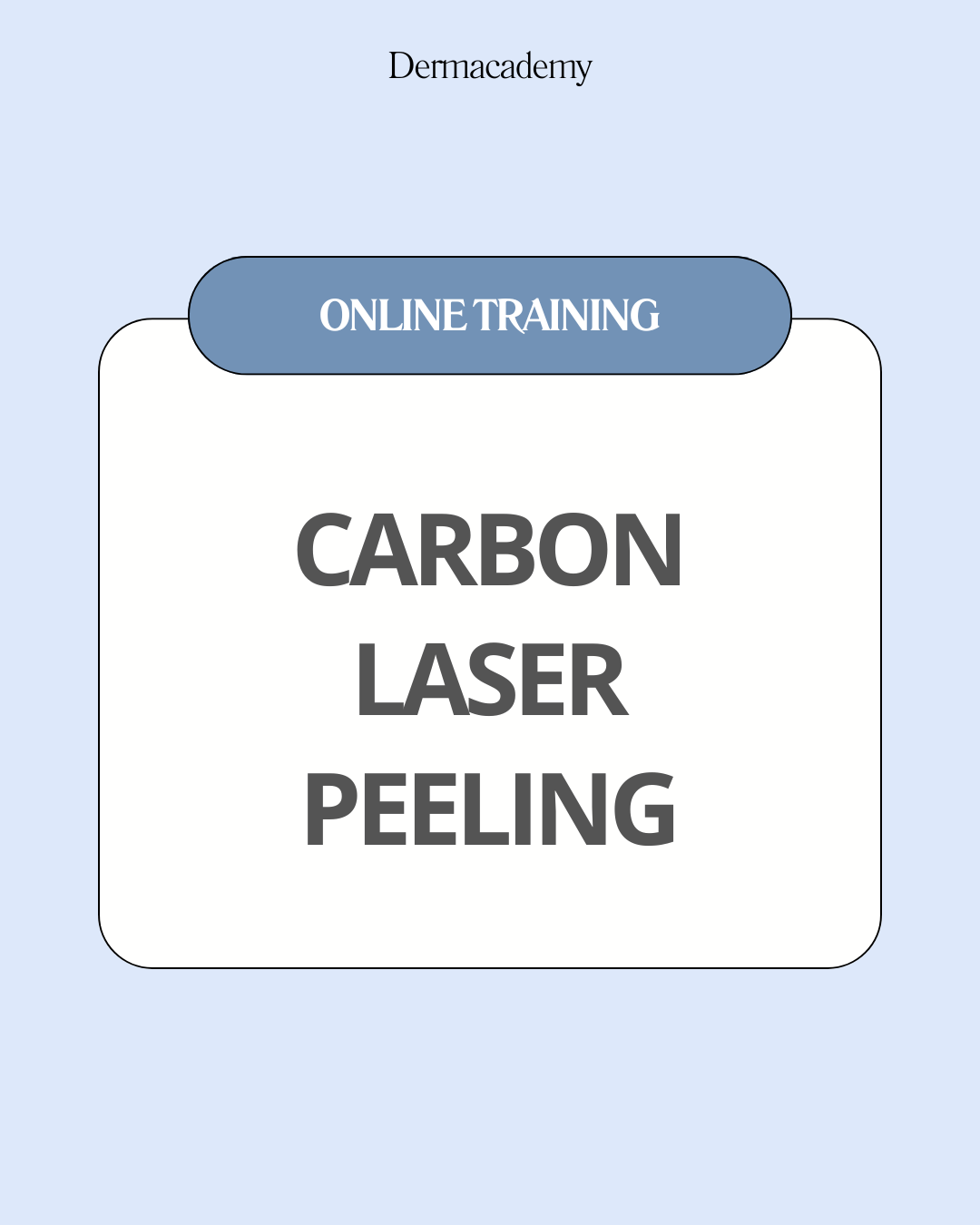 Online training - Theorie Carbon laser peeling
